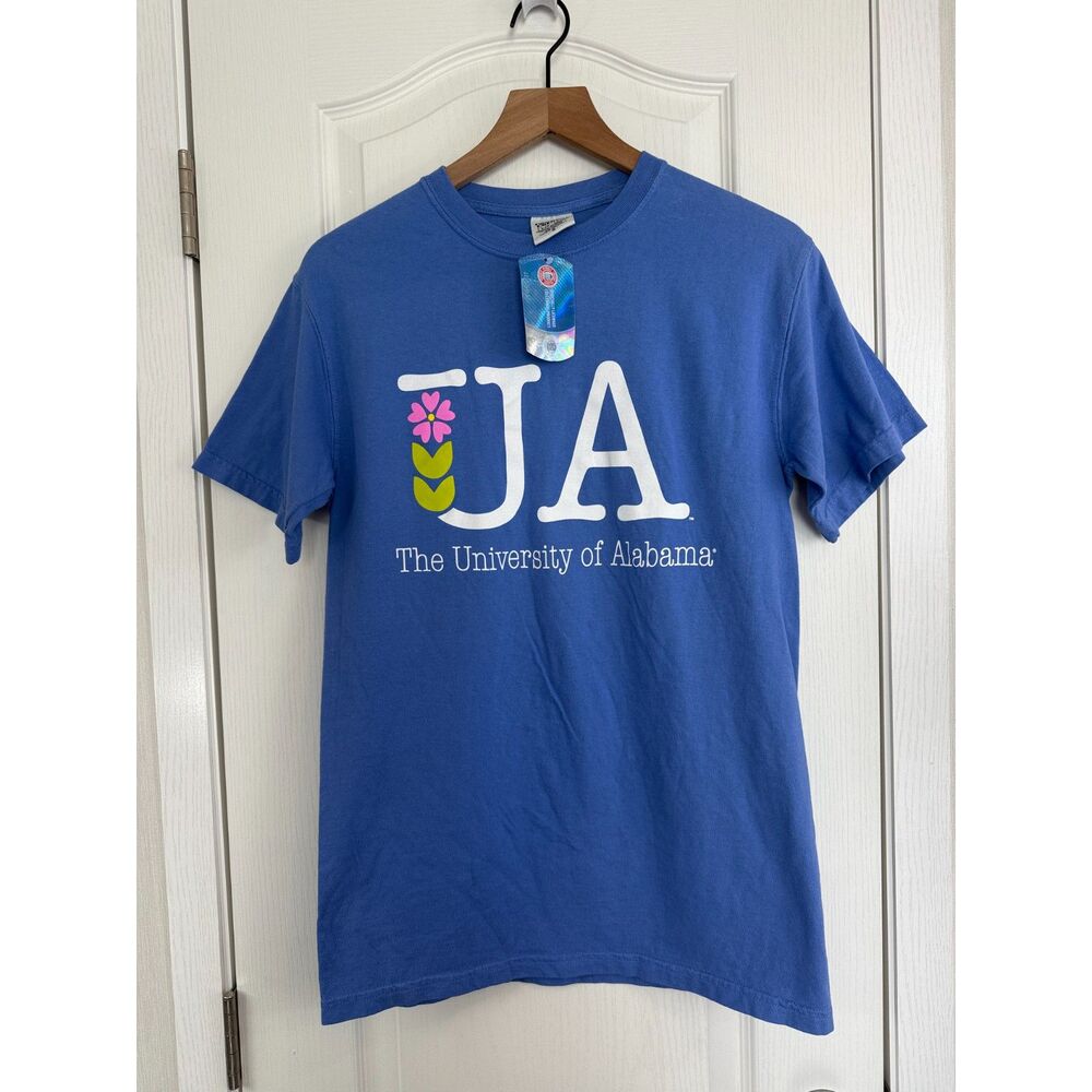 Comfort Colors UA University of Alabama Short Sleeve T Shirt Blue Adult S - NWT